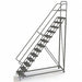 Rolling Ladder 13 Steps Serrated Tread