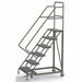 Rolling Ladder 6 Steps Perforated Tread