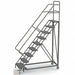 Rolling Ladder 9 Steps Perforated Tread