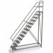 Rolling Ladder 13 Steps Perforated Tread