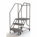 Rolling Work Platform Steel 3 Steps