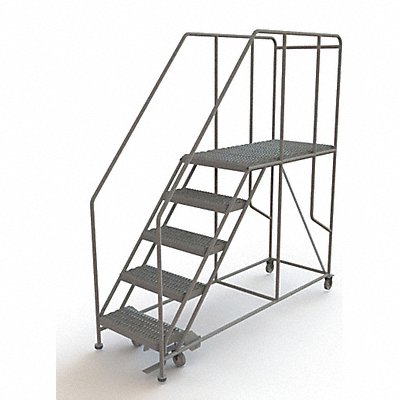 Rolling Work Platform Steel 5 Steps