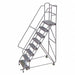 Rolling Ladder 8 Steps Serrated Tread