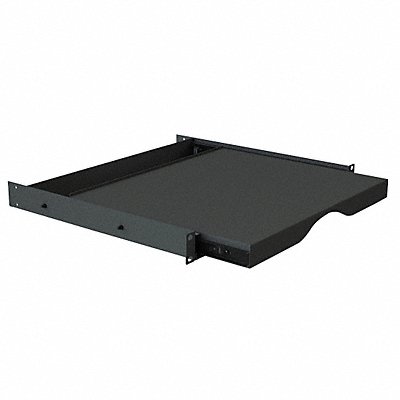 Sliding Shelf Rack Mount Black