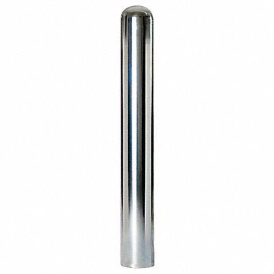 Bollard Bolt Down 5In Dia 42In H Silver