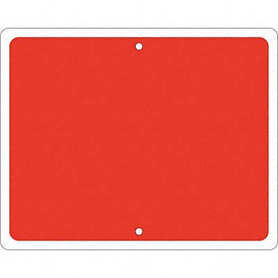 Railroad Sign 12 in x 15 in Red No Text
