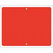 Railroad Sign 12 in x 15 in Red No Text