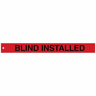 Isolation Blind Tags 2in.Hx20in.W PK25