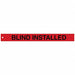 Isolation Blind Tags 2in.Hx20in.W PK25