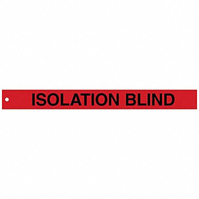 Isolation Blind Tags 2in.Hx20in.W PK25