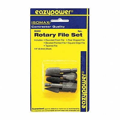 Rotary File Set 1/4 Shank Dia