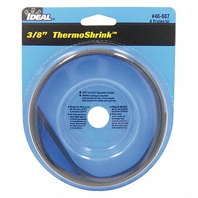 Shrink Tubing 4 ft Blk 0.421 in ID PK5