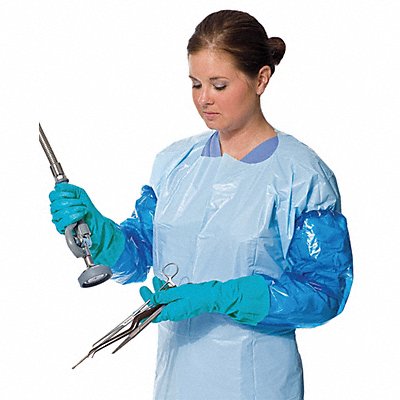 Disposable Sleeve Gloves Teal L PR