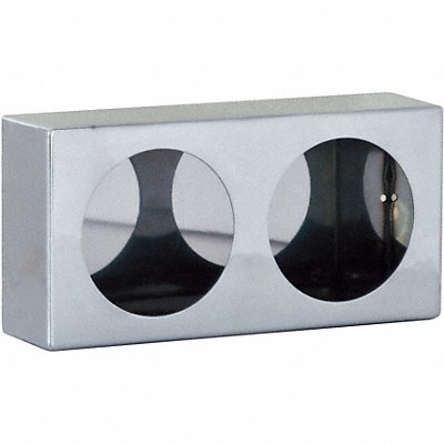 Dual RoundLight Box 6x12x3 in SST
