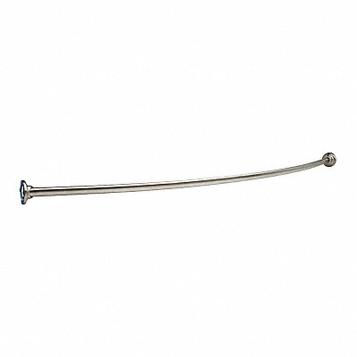 Curved Shower Rod SS 60 in L Unfinished