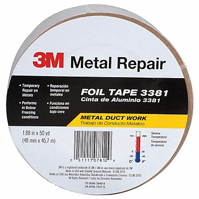 Foil Tape 2 13/16 in x 50 yd Aluminum