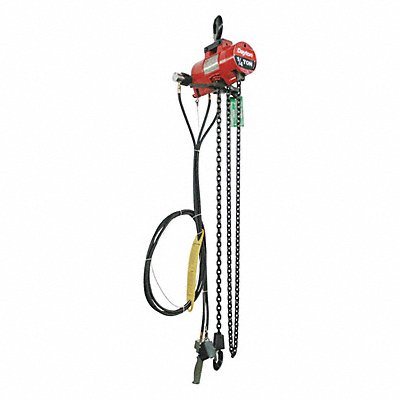 Air Chain Hoist 500 lb.Cap. 10 ft Lift