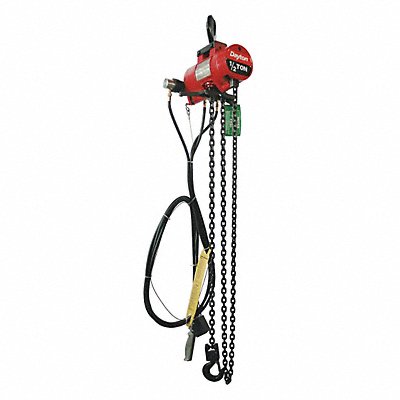 Air Chain Hoist 1000 lb.Cap. 10 ft.Lift