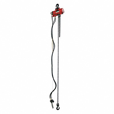 Air Chain Hoist 500 lb.Cap. 20 ft.Lift