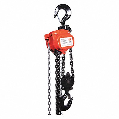 Manual Chain Hoist 6000 lb Lift 10 ft.