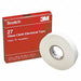 Elec Tape 66 ft Lx1/2 in W 7 mil White
