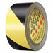 Floor Tape Black/Yellow 2 inx108 ft Roll