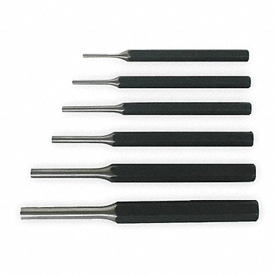 Pin Punch Set 3/32 To 5/16 6 Pc