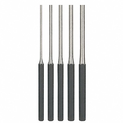 Drive Pin Punch Set 1/8 To 3/8 In 5 Pcs