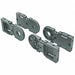 Mtg Bracket Set Open Nylon 95mm