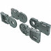 Mtg Bracket Set Open Nylon 155mm