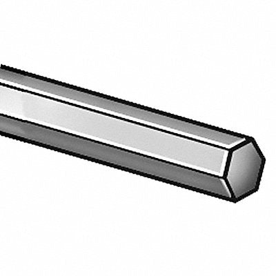 Carbon Steel Hex Bar 6 ft L 1 1/2 in W