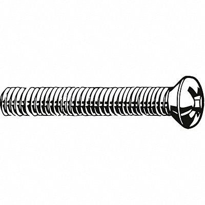 Mach Scr Oval SS 8-32x2 L Pk100
