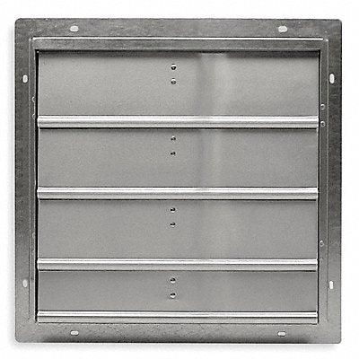 Fan Shutter 24 In Mill Finish Aluminum