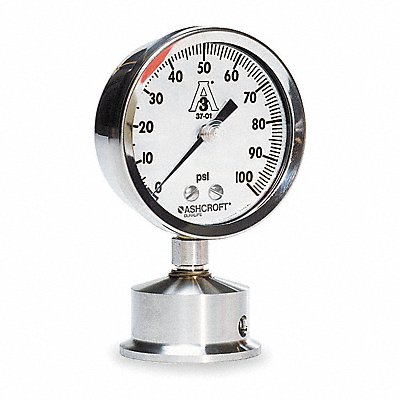 D1017 Pressure Gauge 0 to 100 psi 2-1/2In