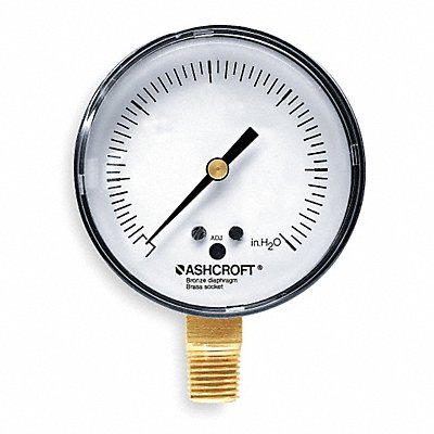 K4548 Pressure Gauge 0 to 100 H2O 2-1/2In