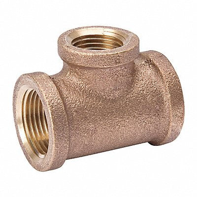 Reducing Tee Red Brass 1 x 1 x 1/2 in