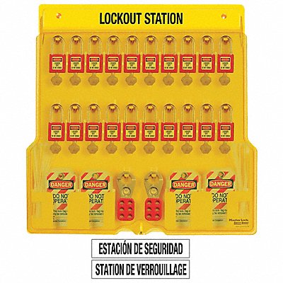 Lockout Station Filled 72 Components