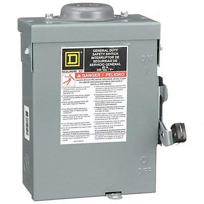 Safety Switch 240VAC 2PST 60 Amps AC