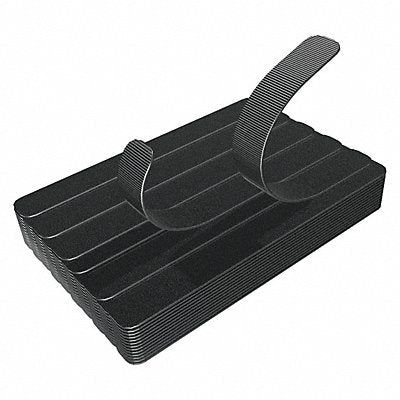 Hook-and-Loop Cable Tie 7 in Black PK100