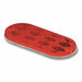 Acrylic Reflector Oval Red 4-3/8 L
