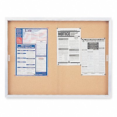 Enclosed Bulletin Board 48 x 72 