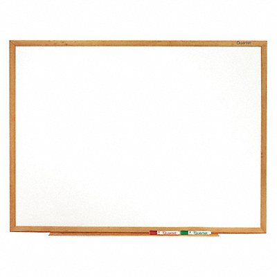 Dry Erase Board Oak Finish 48 x 36 In