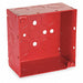 Electrical Box Square 30.3 cu in Red