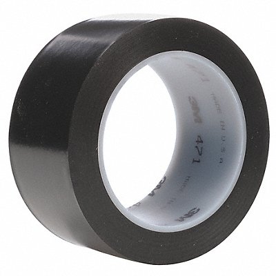 Floor Tape Black 4 inx108 ft Roll PK8