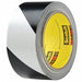 Floor Tape Blk/Whte 3inx108 ft Roll PK12