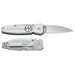 Pkt Knife Lockback Brushed Alum Hndl