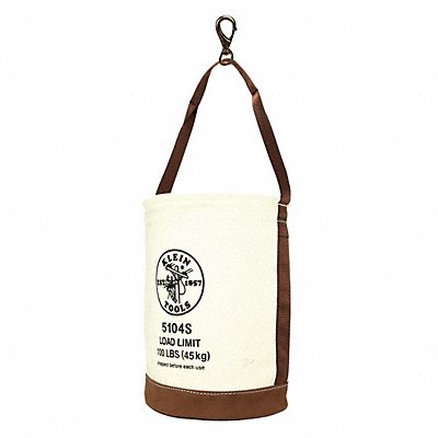 Bucket Bag Canvas Straight Wall OffWhite
