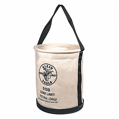 Bucket Bag Canvas Straight Wall OffWhite