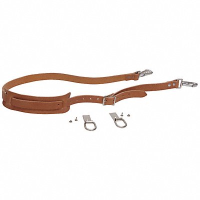Tool Bag Shoulder Straps Brown Leather
