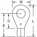 Ring Term Bare 1/4 in 0.960 in PK500